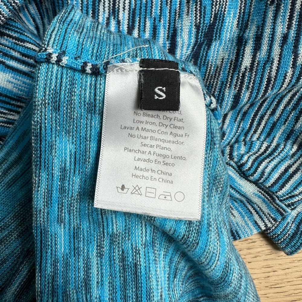 Isalis blue short-sleeve dress, size S. - Picture 6 of 7